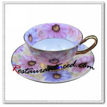 B157 160ml YAMI Chrysanthemum Tea Cups & Saucers 2 Set